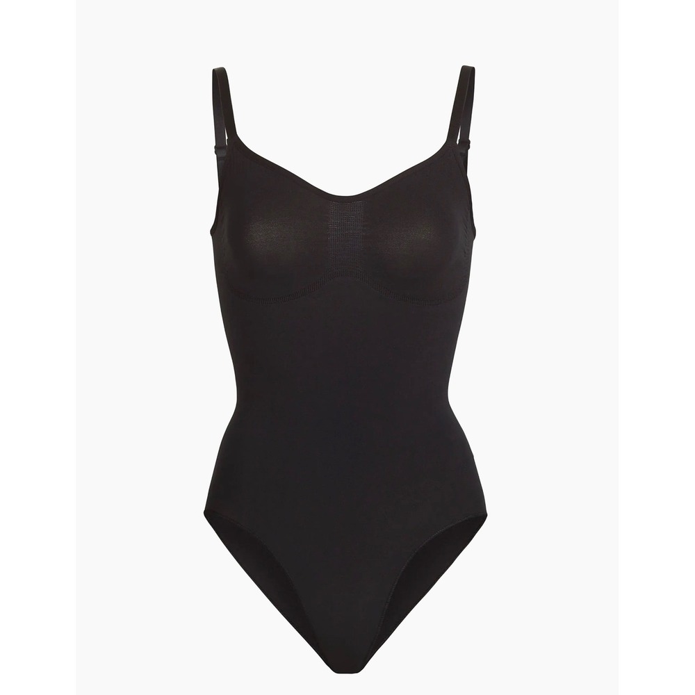 SKIMS Sculpting Bodysuit Brief with Snaps Onyx Black S/M SH-BSB-0348 New